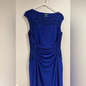 🔥Ralph Lauren Elegant Navy Blue Lace Dress🔥
